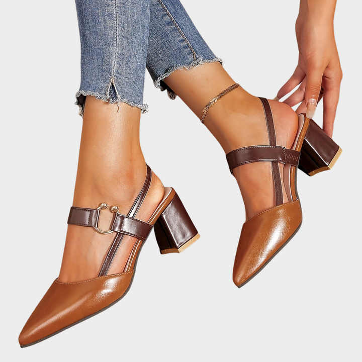 Mirelle - Pointed-toe block heels