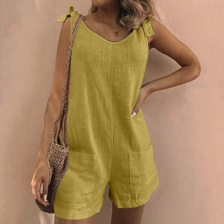 Lola - Tie Shoulder Pocket Playsuit