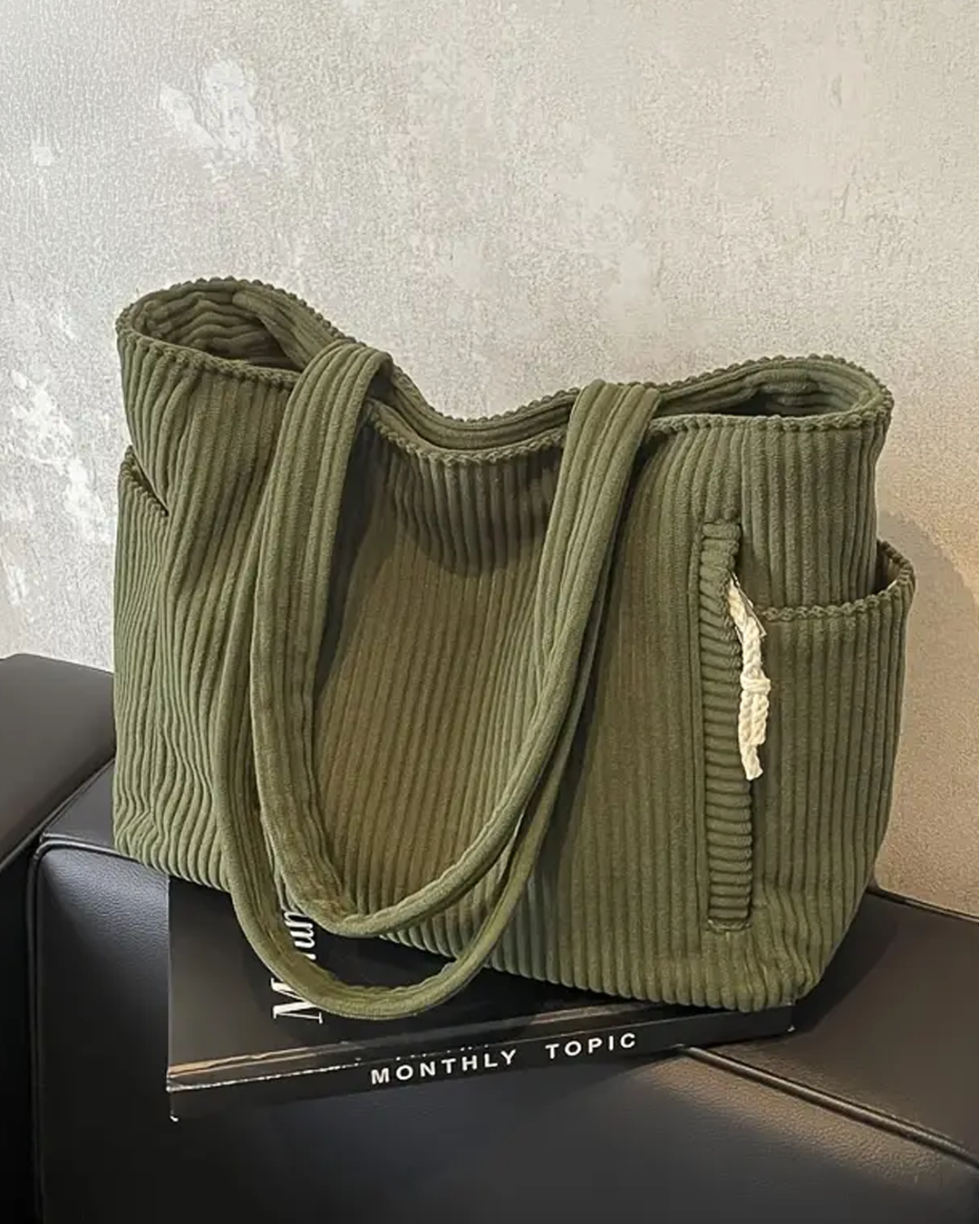 Freya – Ribbed Tote Bag