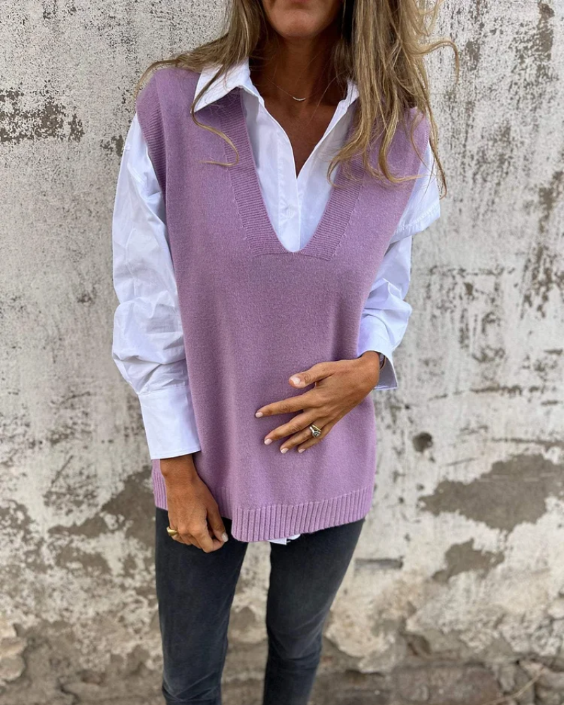 Cleo – Soft Knit Sweater Vest