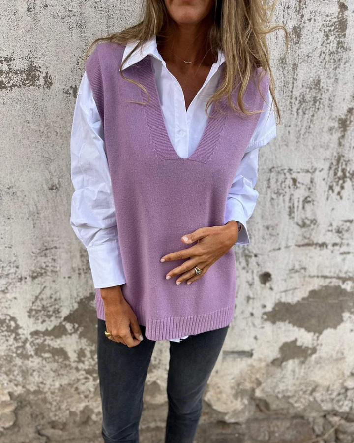 Cleo – Soft Knit Sweater Vest
