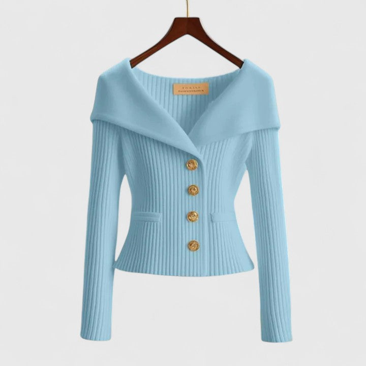 Gabrielle - Sculpted Knit Cardigan