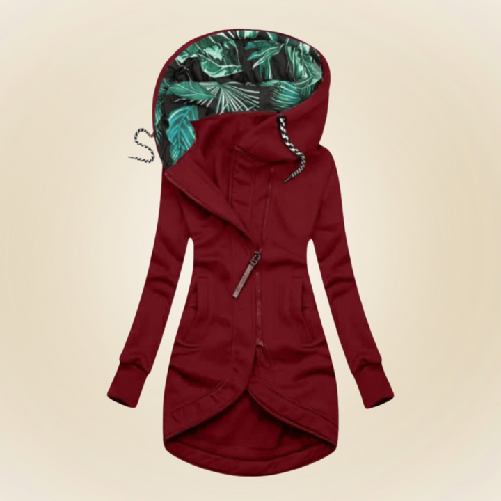 Raya – Cozy Hooded Coat for Warmth and Confidence