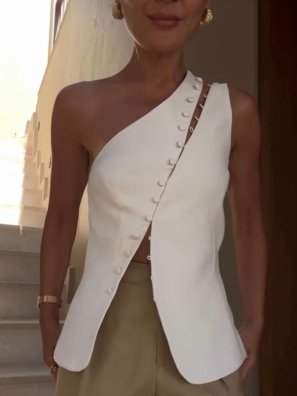 Seren - Stylish One-Shoulder Top