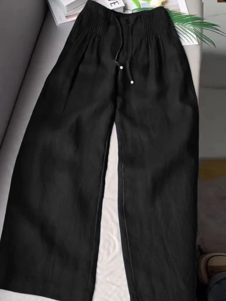 Liora – Effortless Comfort Cotton-Linen Wide-Leg Pants
