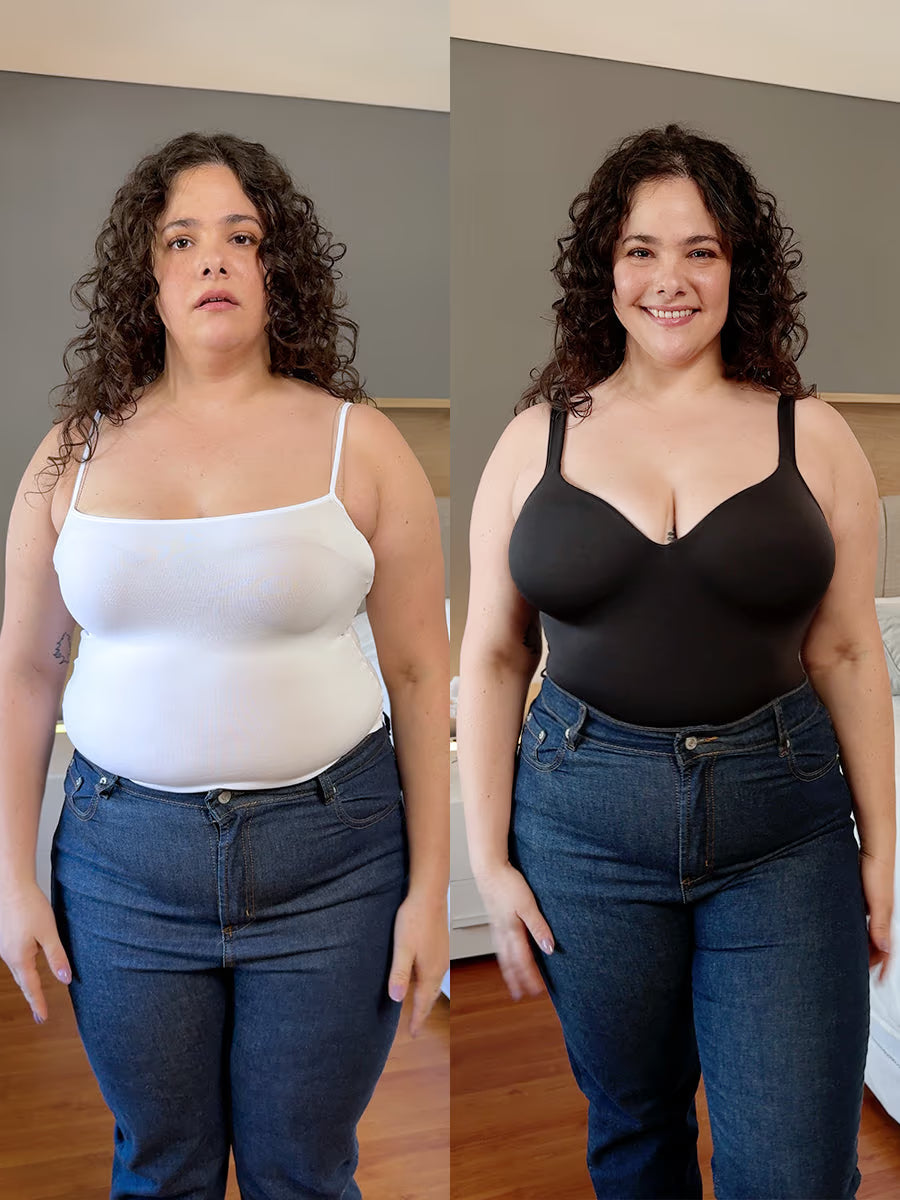 Daisy – Effortless Confidence Shaping Shirt with Built-In Bra
