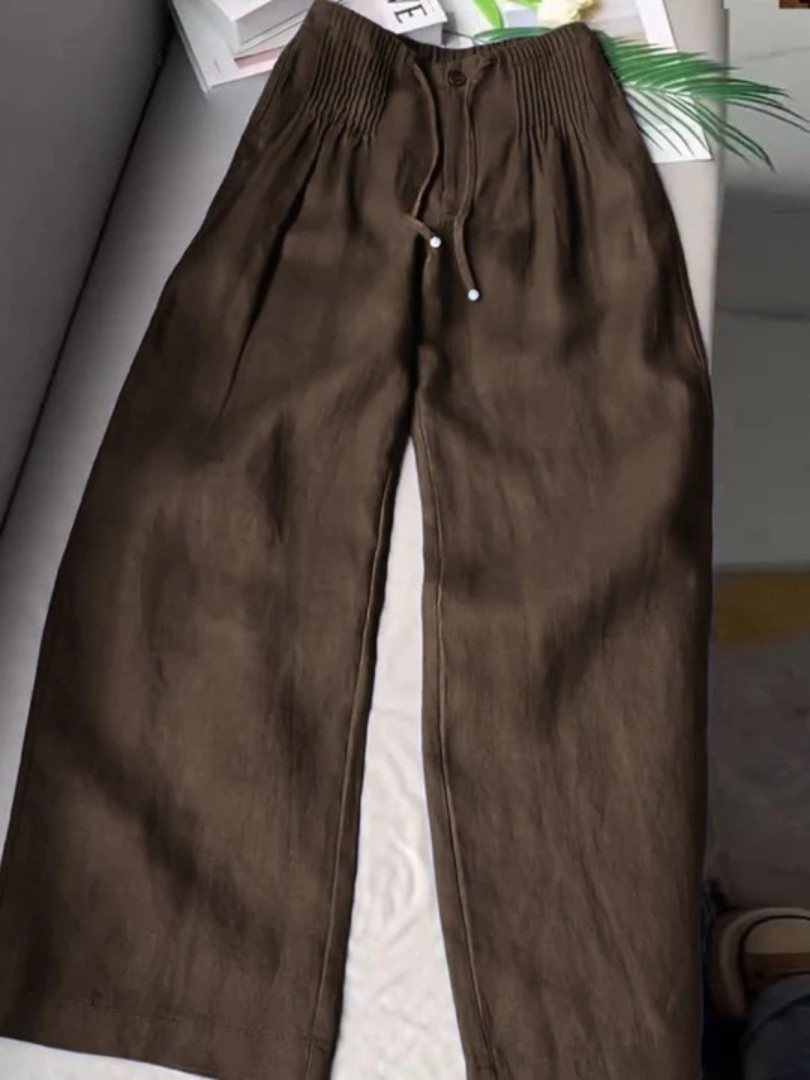Liora – Effortless Comfort Cotton-Linen Wide-Leg Pants