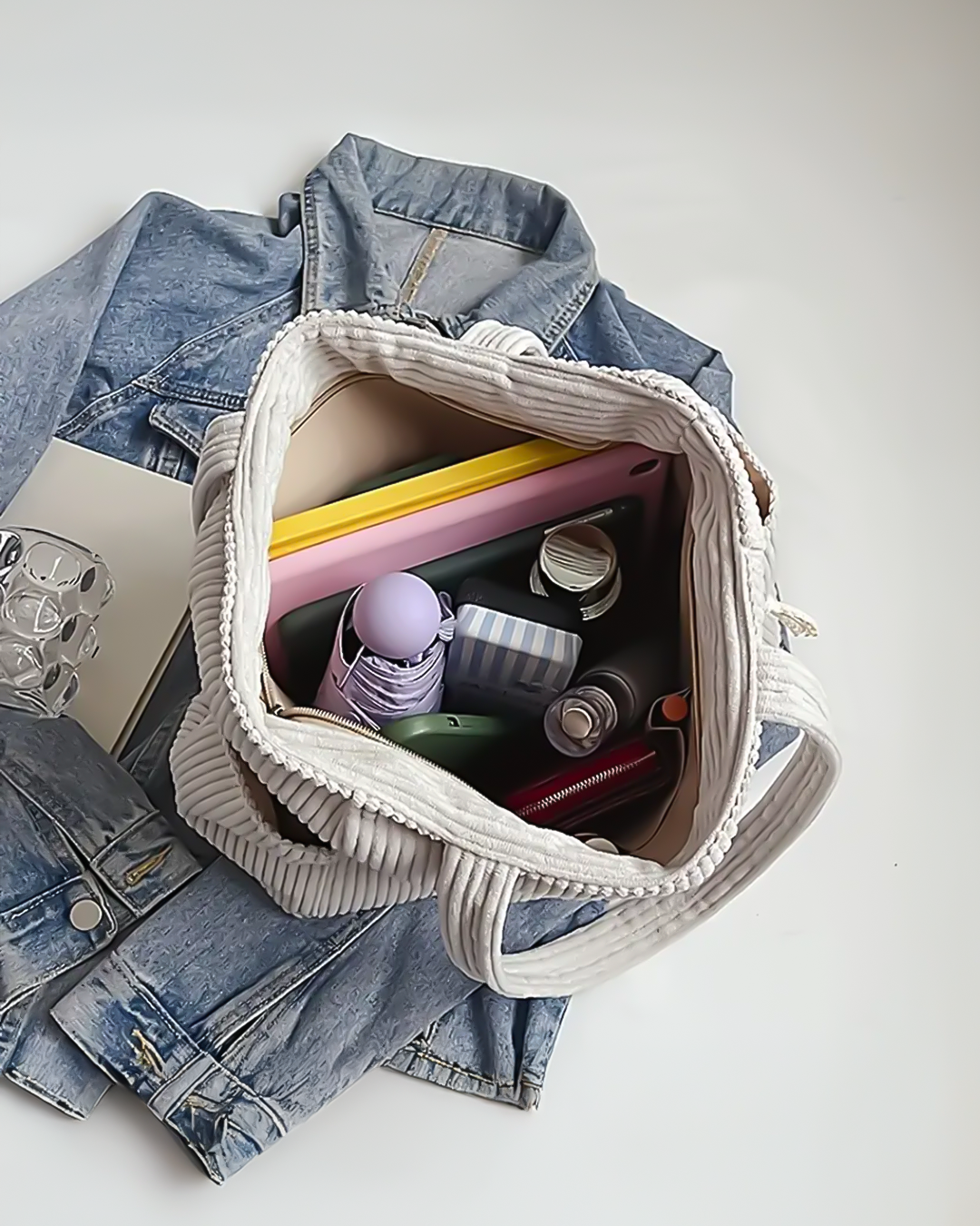 Freya – Ribbed Tote Bag