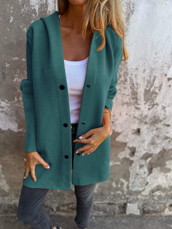 Célia – Cozy Button-Up Jacket for Effortless Elegance