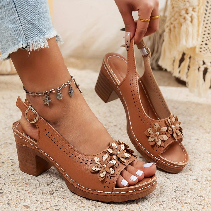 Diana - Stylish Thick Heeled Sandals