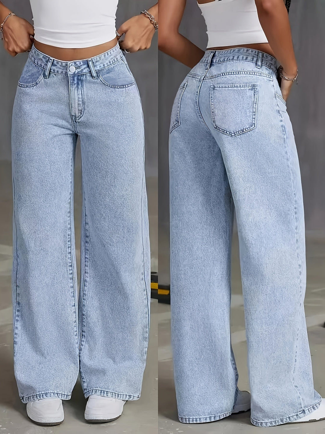 Philippa - Trendy High-Waisted Denim