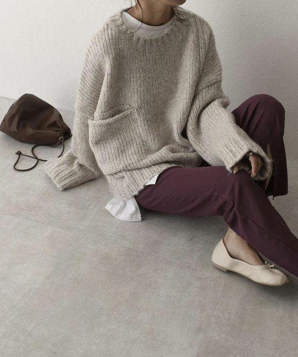 Esme – Luxe Oversized Jumper with Pocket