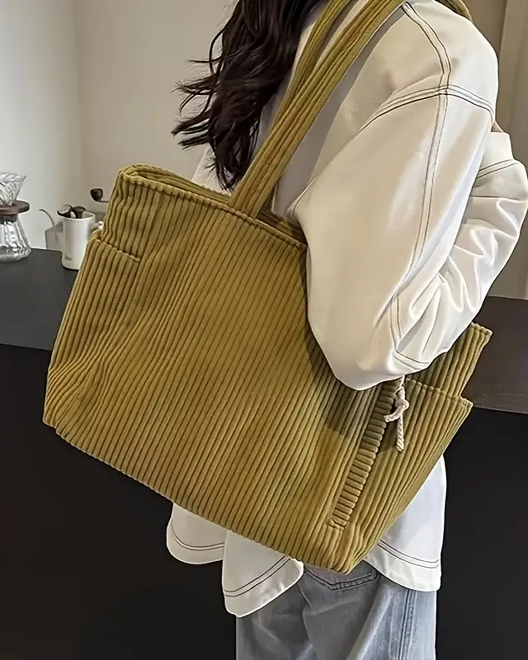 Freya – Ribbed Tote Bag