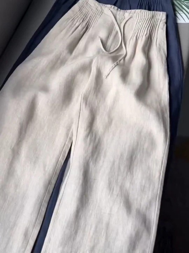 Liora – Effortless Comfort Cotton-Linen Wide-Leg Pants