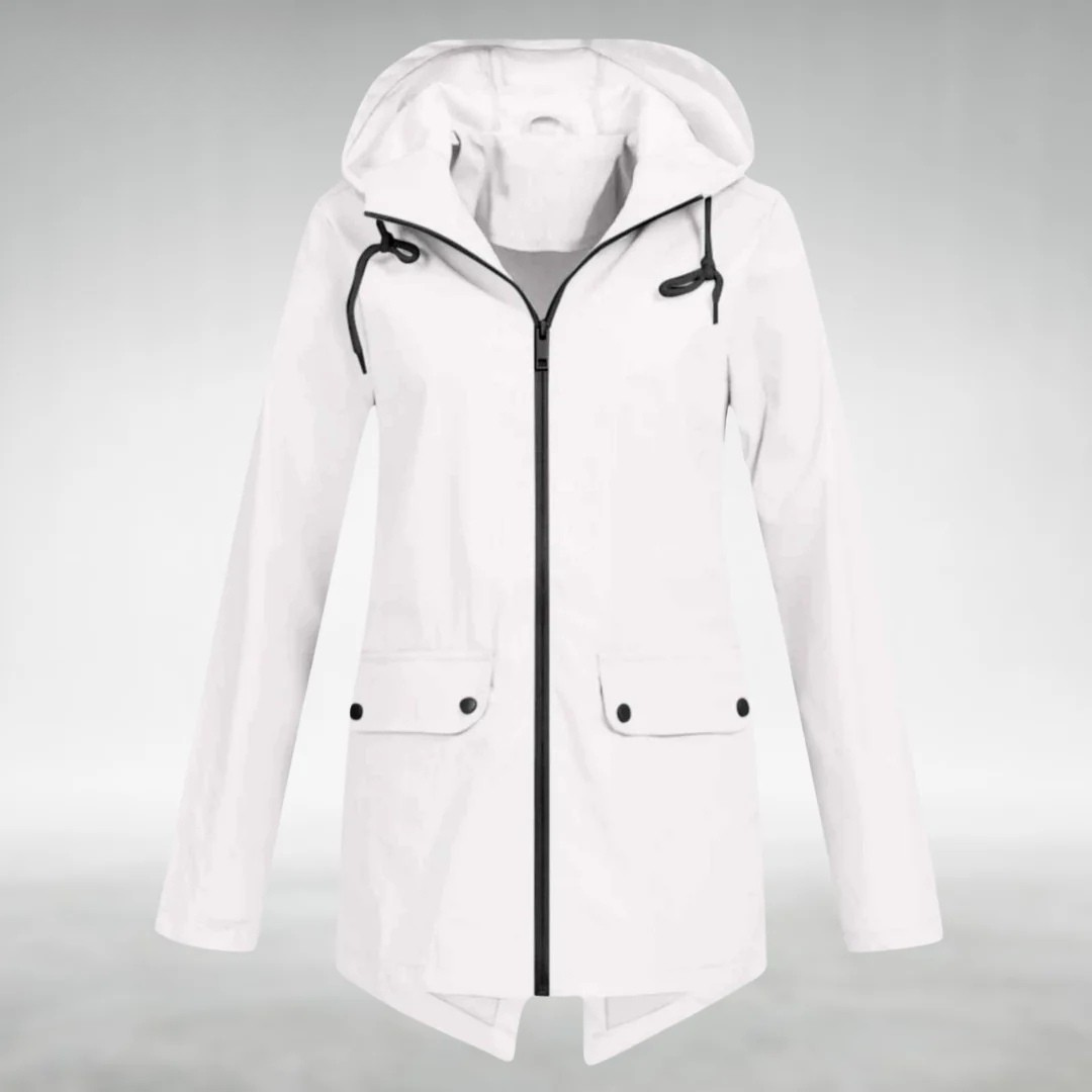 Amélie - Confidently Dry, Effortlessly Stylish Waterproof Hooded Jacket