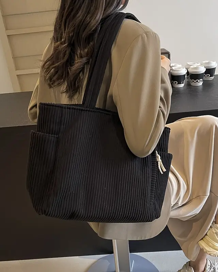 Freya – Ribbed Tote Bag