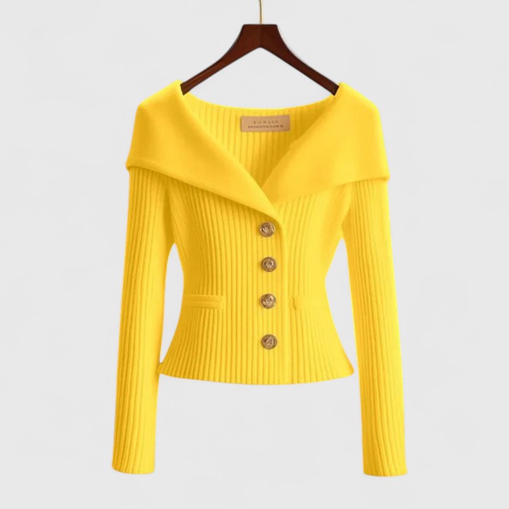 Gabrielle - Sculpted Knit Cardigan