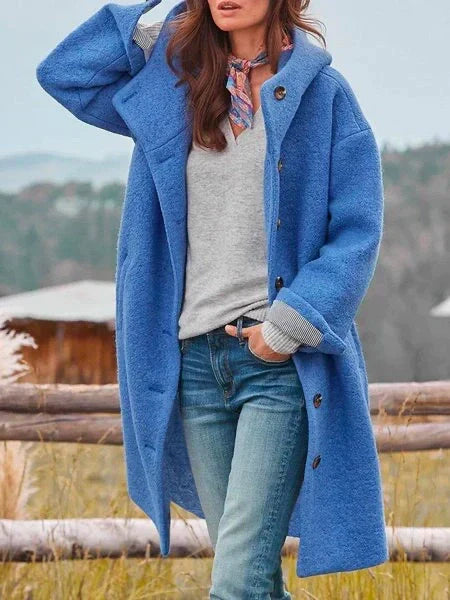 Marilyn – Classic Wool-Blend Coat for Effortless Warmth
