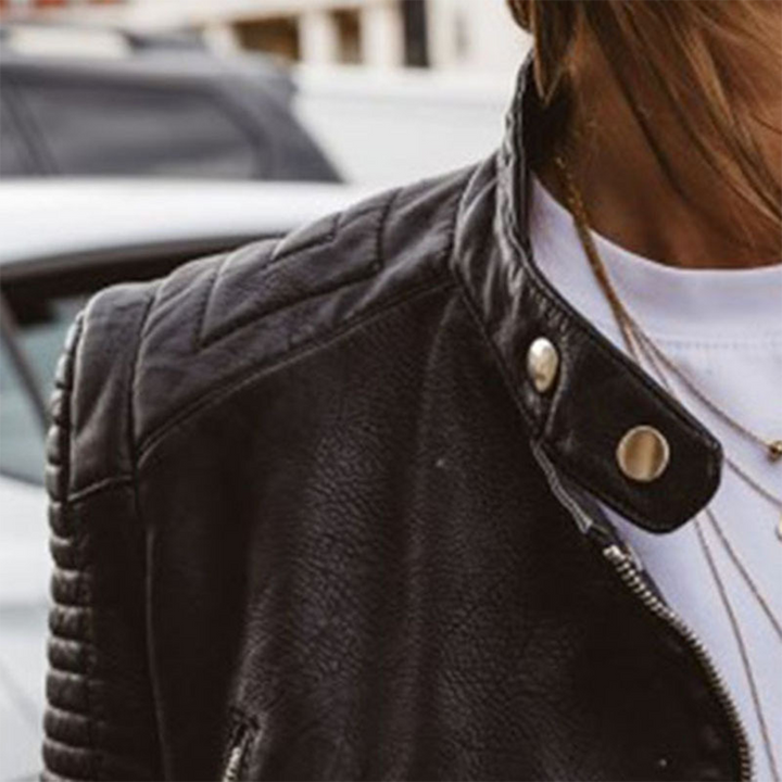 Juliette – Timeless Leather Biker Jacket