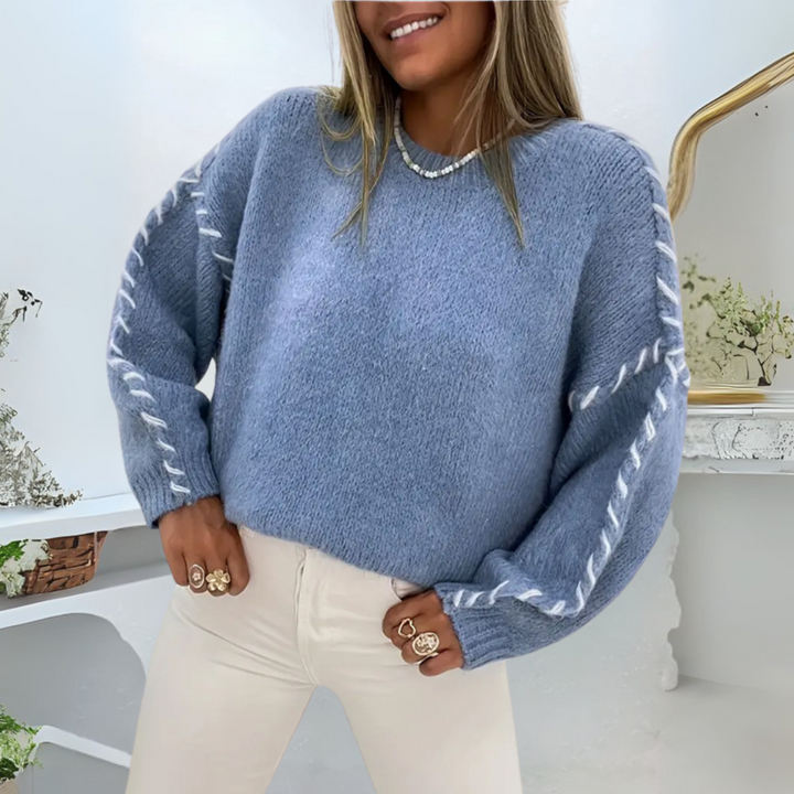 Charlène – Relaxed Beauty and Lasting Comfort Long Sleeve Sweater