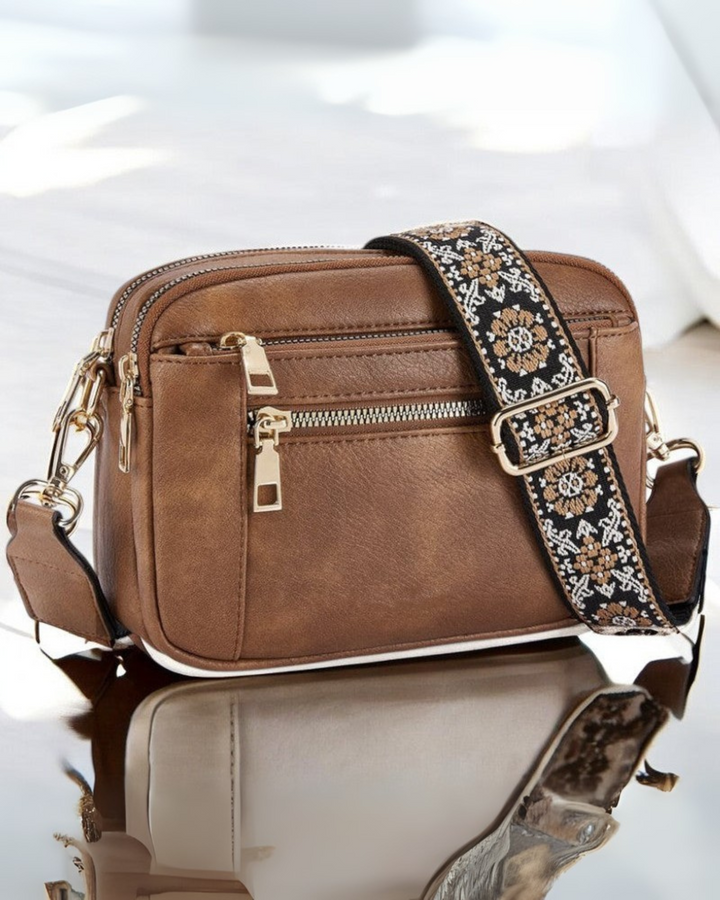 Éloise – Elegant Leather Shoulder Bag with Smart Compartments