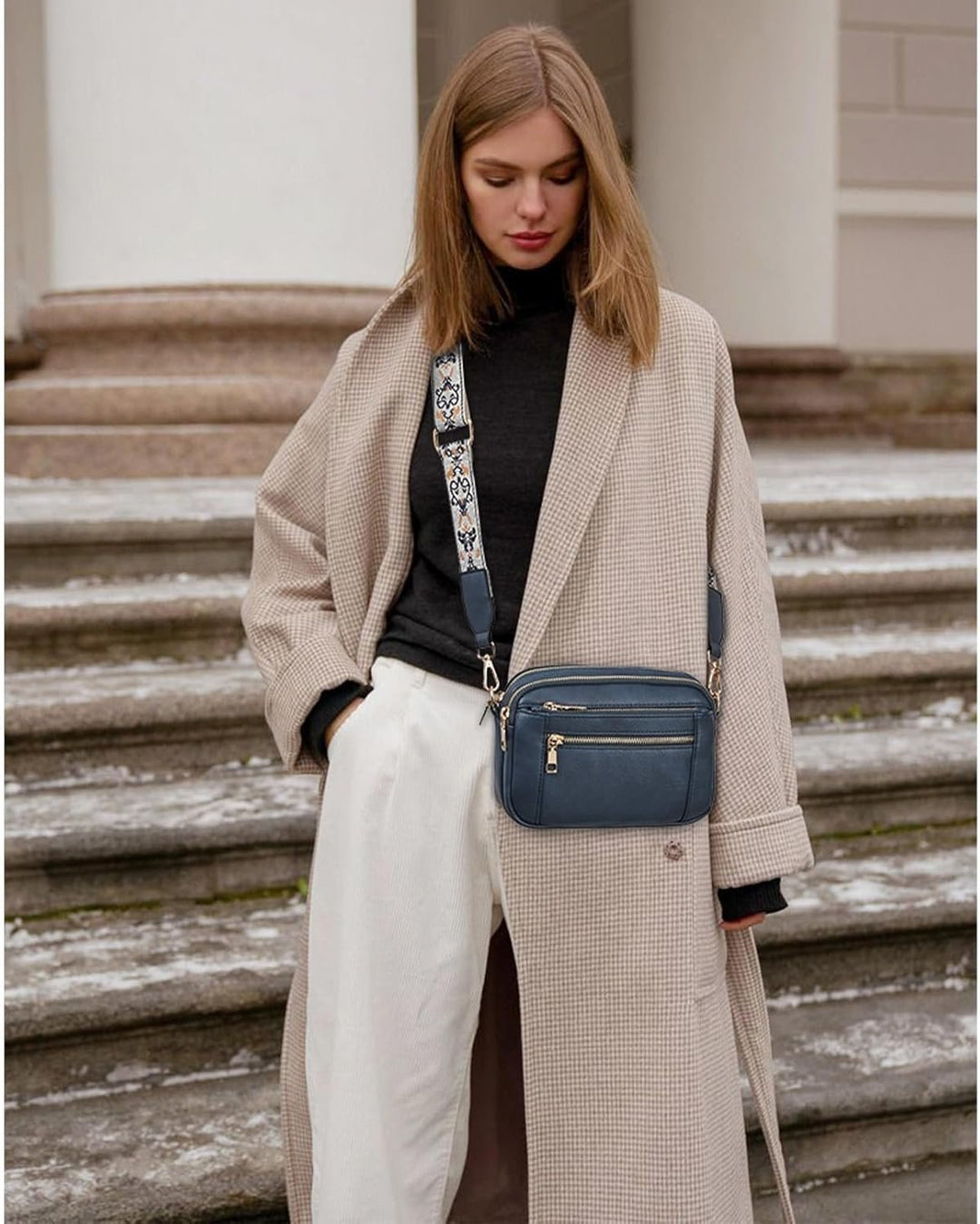 Éloise – Elegant Leather Shoulder Bag with Smart Compartments
