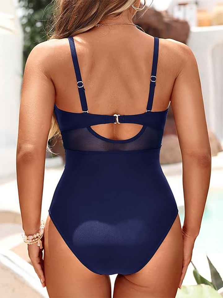 Sienna – Sculpting One-Piece Swimsuit with Elegant Sheer Detail