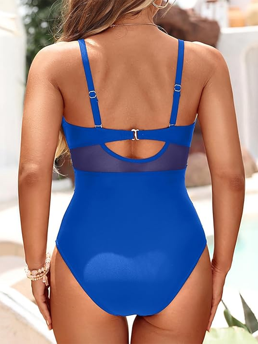 Sienna – Sculpting One-Piece Swimsuit with Elegant Sheer Detail