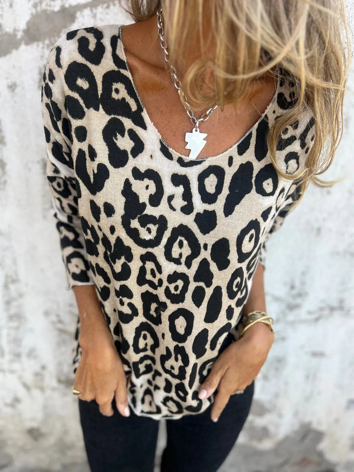 Diana – Leopard Print Blouse for Effortless Confidence and Style