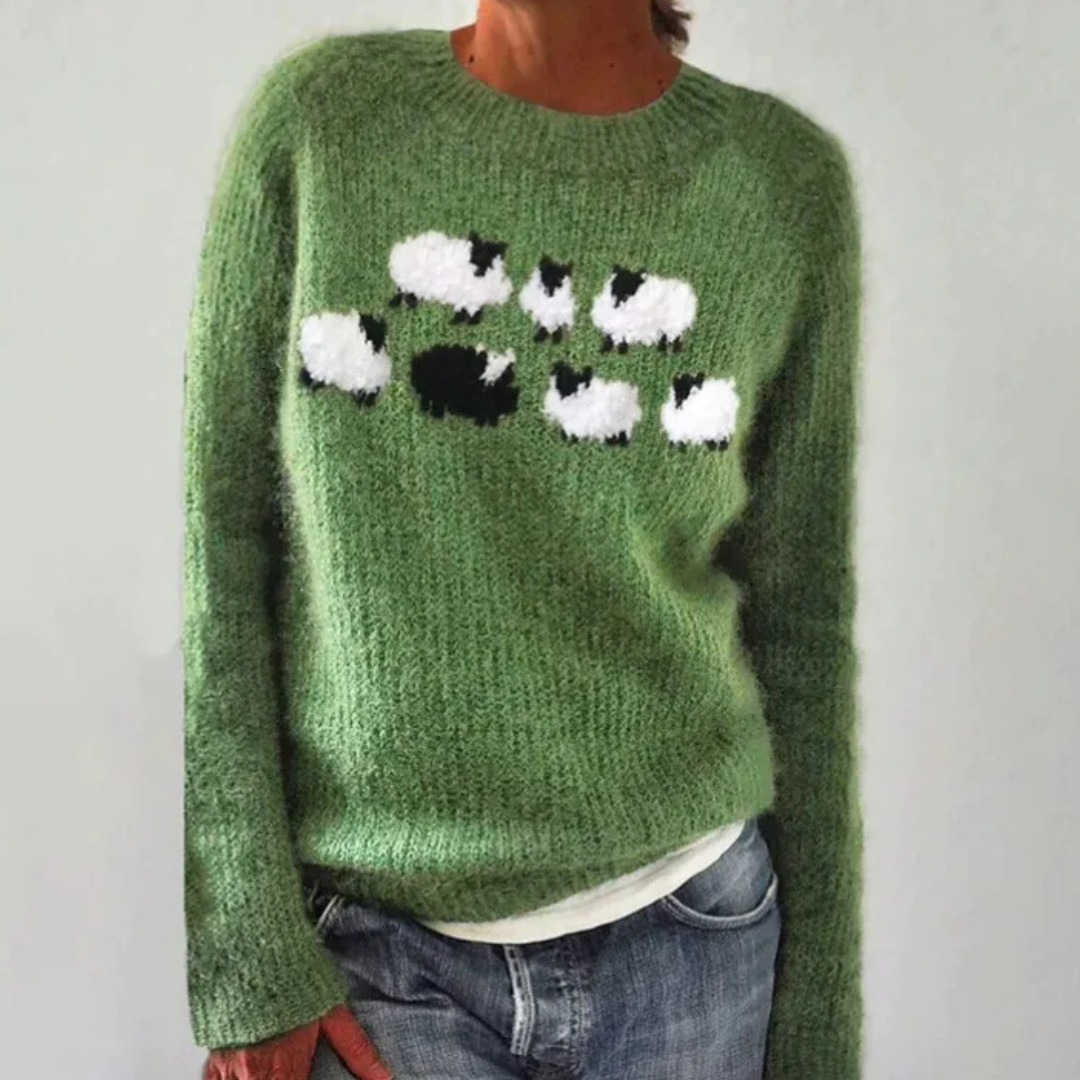 Rylie – Cozy Vintage-Inspired Knit Sweater