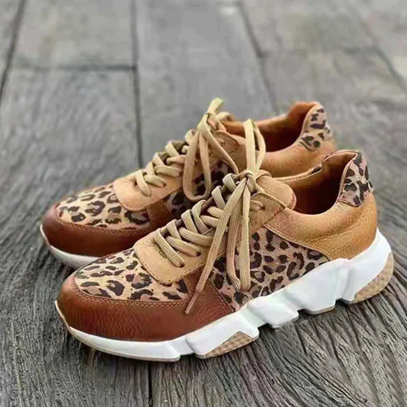 Sandrine – Bold Leopard Sneakers for All-Day Comfort and Confidence