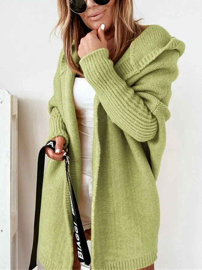 Heidi - Cozy oversized hooded cardigan