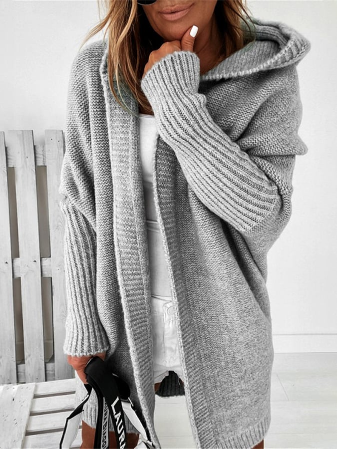 Heidi - Cozy oversized hooded cardigan