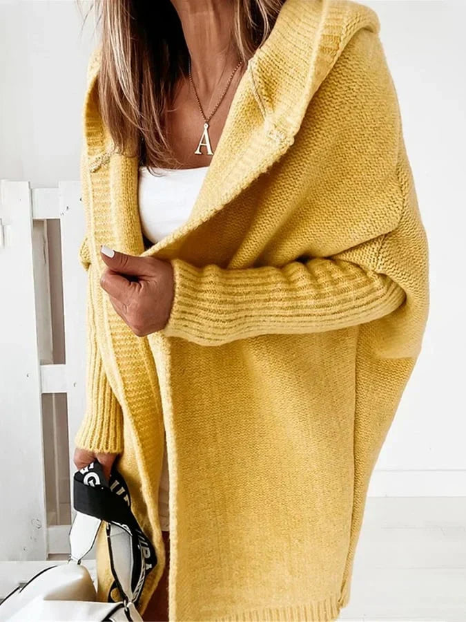 Heidi - Cozy oversized hooded cardigan