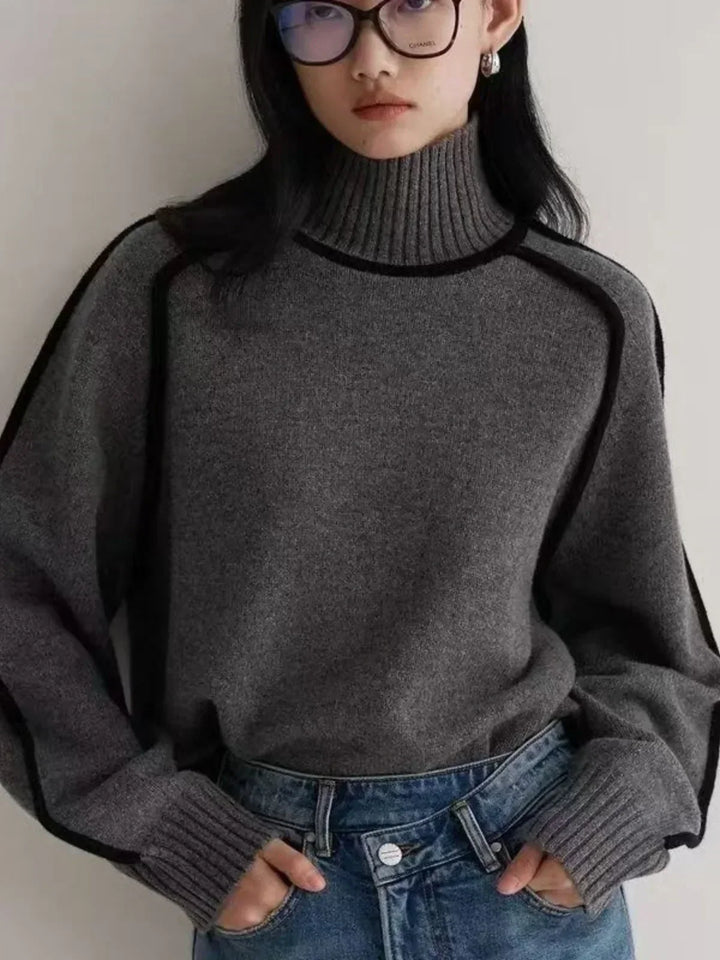 Aisha – Elegant Turtleneck Sweater for Effortless Sophistication