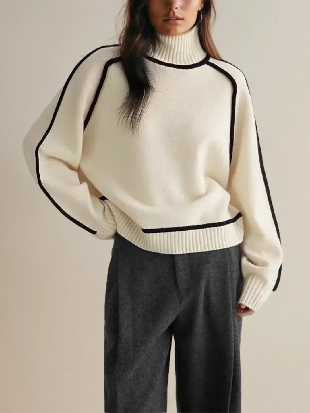 Aisha – Elegant Turtleneck Sweater for Effortless Sophistication