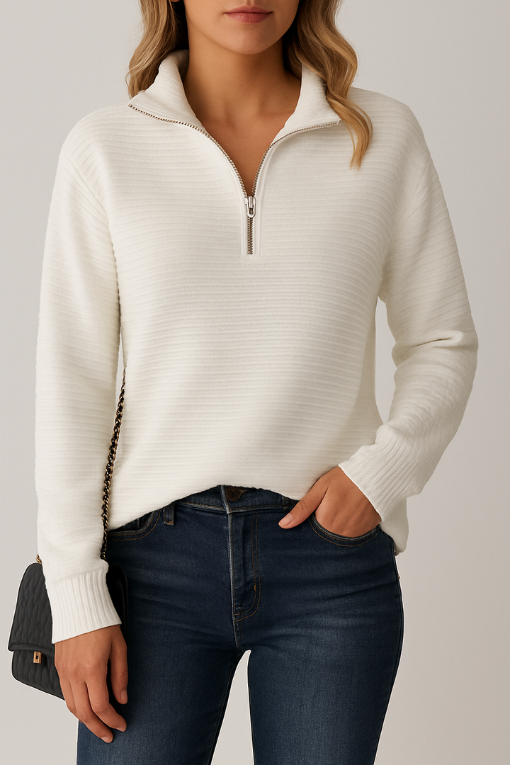 Helena - Ribbed Long-Sleeve Sweater