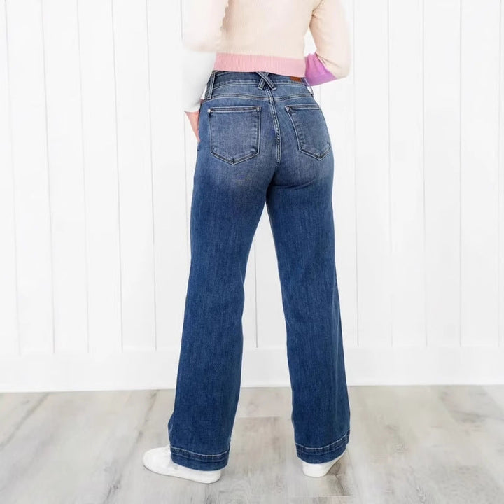 Tallis – Comfy Double Down Wide Leg Jeans