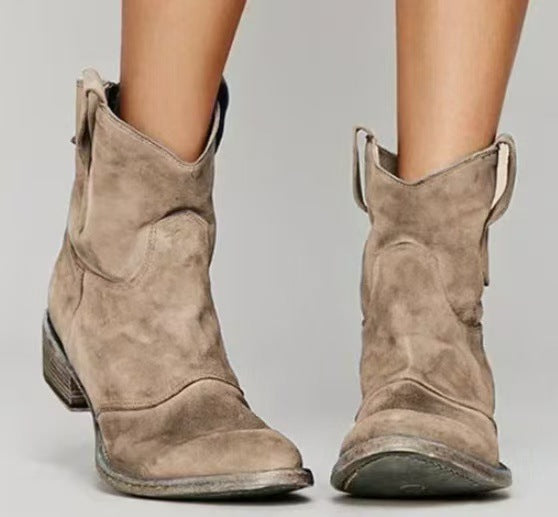 Leila – Comfortable Suede Ankle Boots