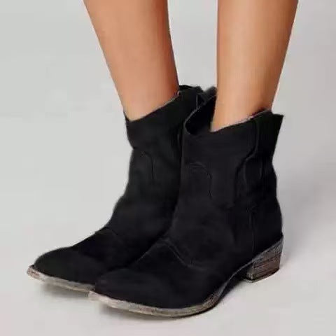 Leila – Comfortable Suede Ankle Boots