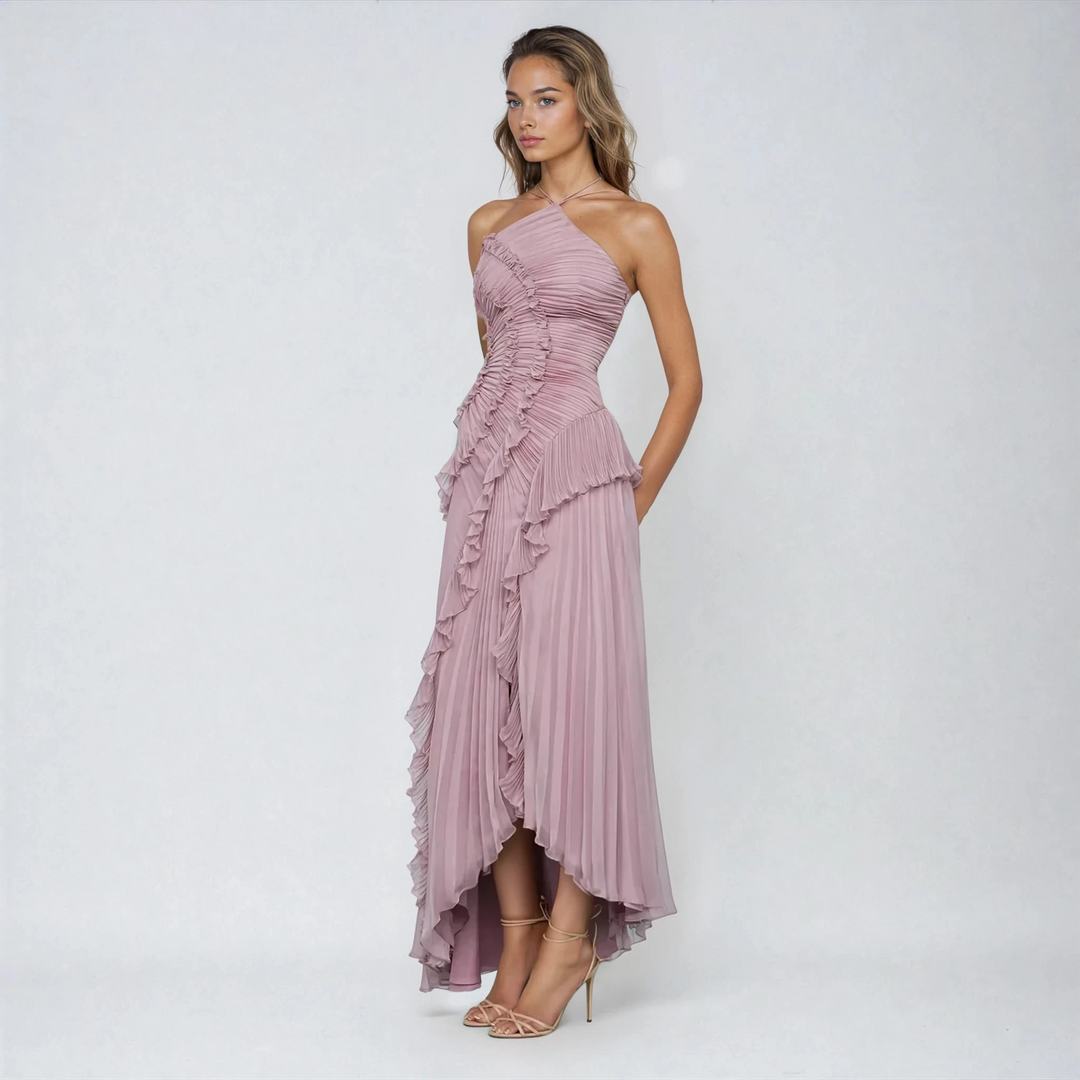 Beatrice - Custom Sleeveless Halter Dress