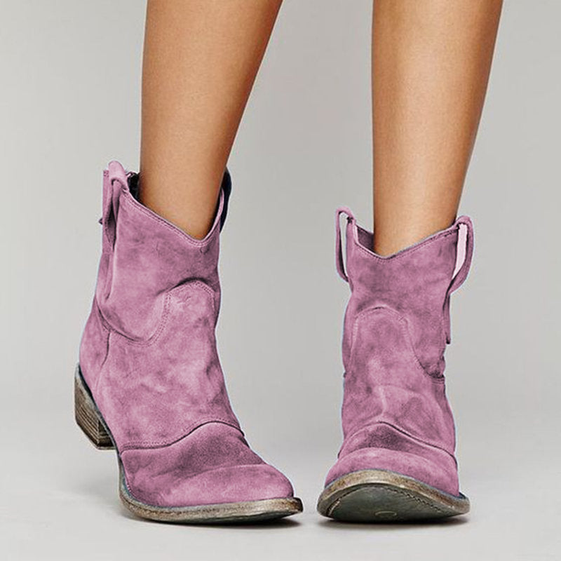 Leila – Comfortable Suede Ankle Boots