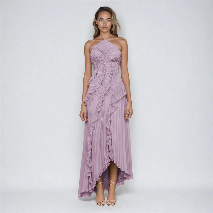 Beatrice - Custom Sleeveless Halter Dress