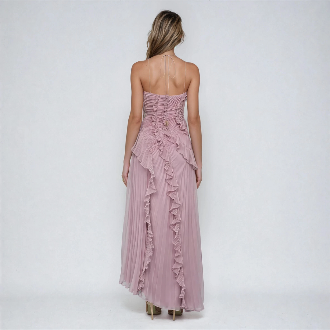 Beatrice - Custom Sleeveless Halter Dress