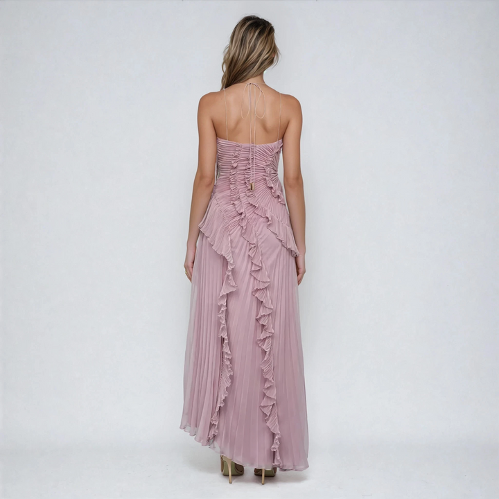 Beatrice - Custom Sleeveless Halter Dress