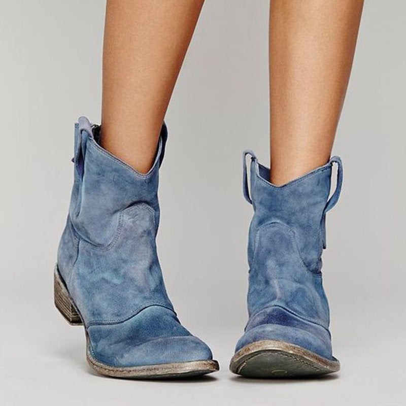 Leila – Comfortable Suede Ankle Boots