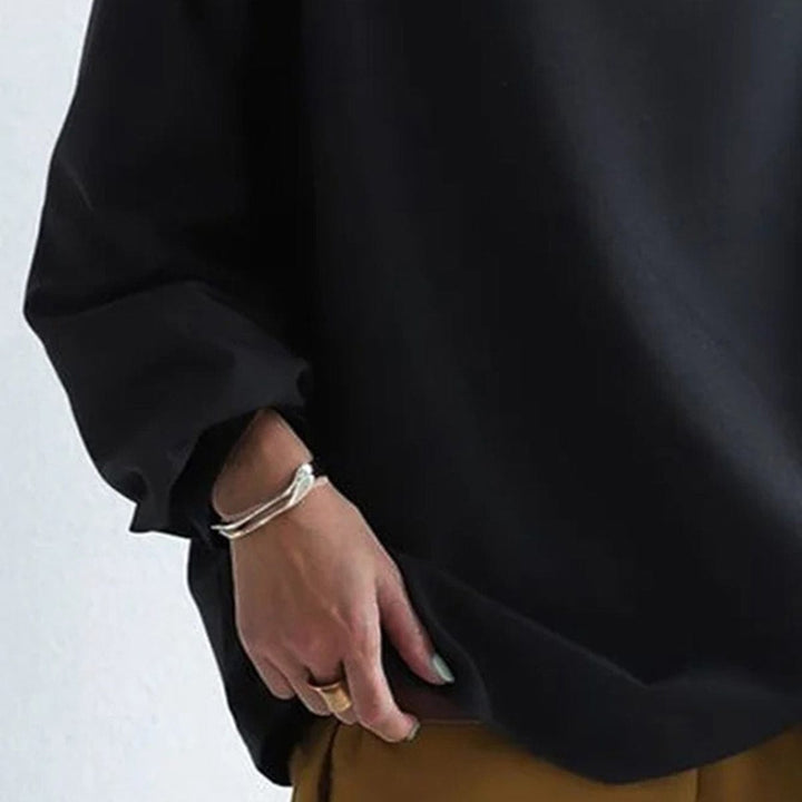 Élodie – Elegant High-Neck Knit Sweater