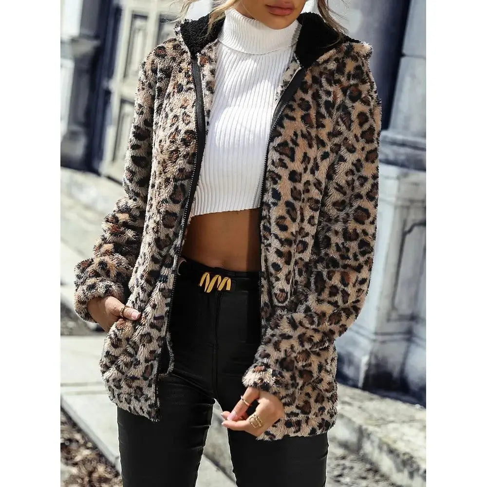 Michelle - Cozy Leopard Jacket