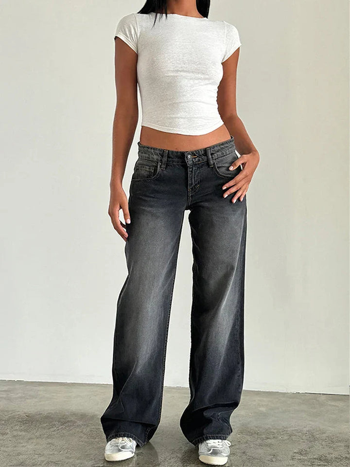 Sylvaine – Vintage Casual Baggy Jeans