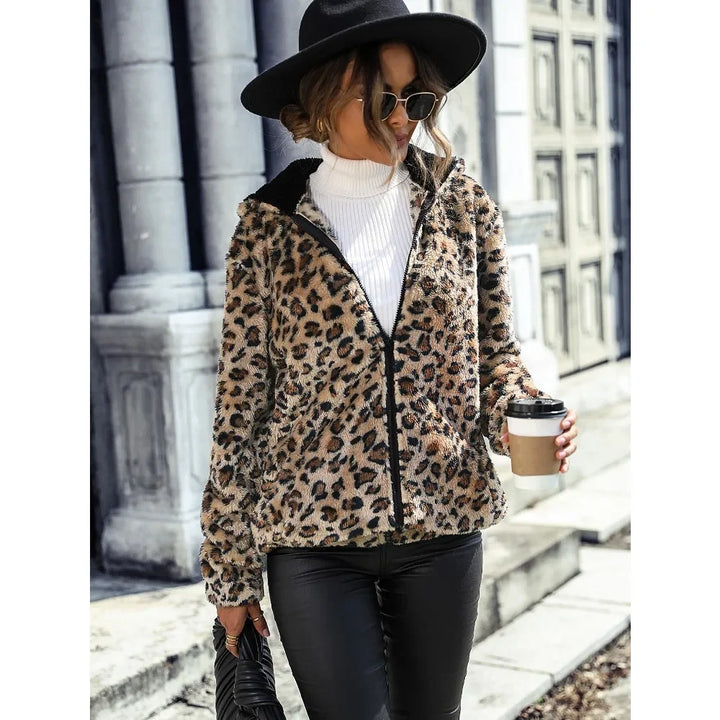 Michelle - Cozy Leopard Jacket